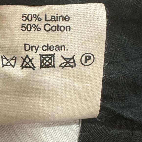 Madewell Women's Trouser Black Pleated Wool Blend‎ High Rise Ankle Pants Size 2 - Picture 12 of 12